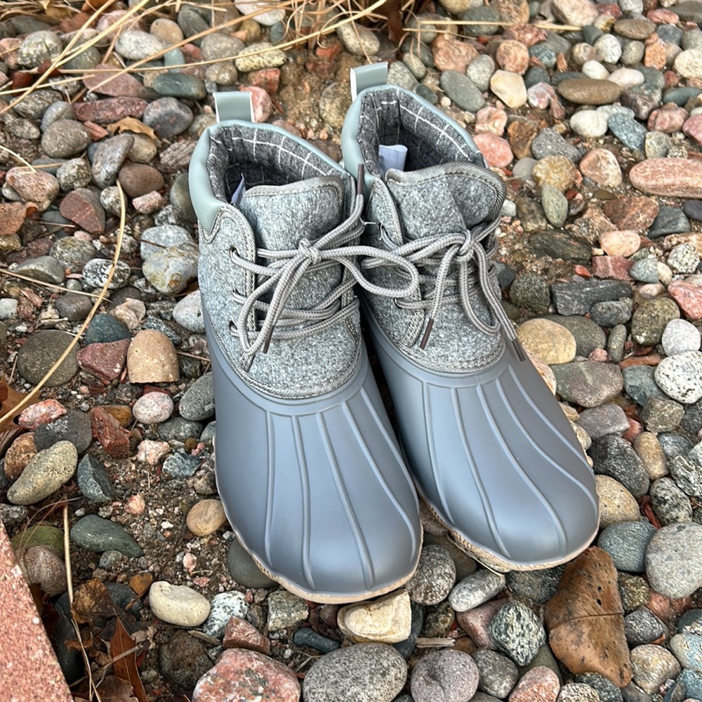 Gypsy Jazz “Quack” Gray Women’s size 8 Lace up Boots - Picture 3 of 10